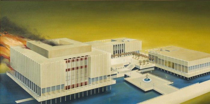 The original LACMA was not exactly popular. Ed Ruscha’s 1968 vision of the museum.