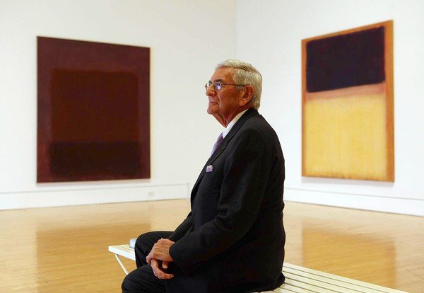 Eli Broad in the first museum he founded on Grand Avenue.